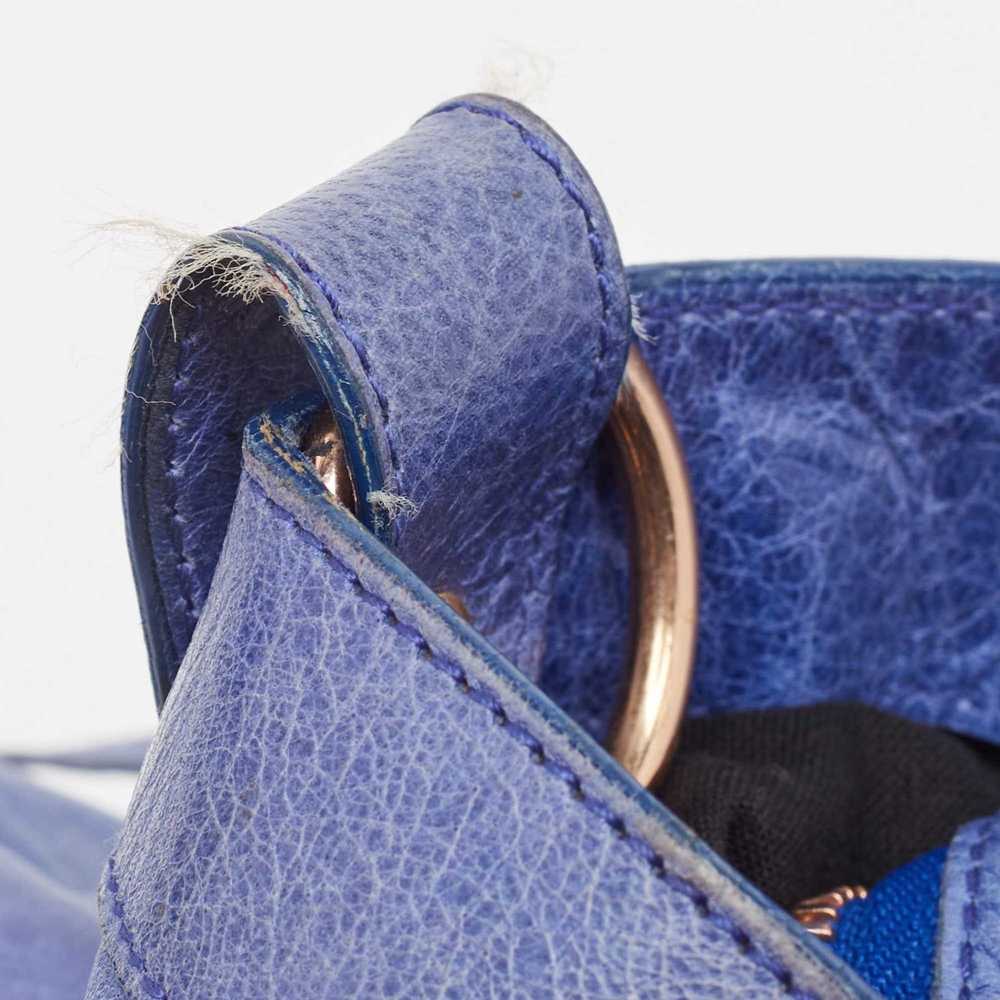 Balenciaga BALENCIAGA Blue Leather Rose Gold Hard… - image 6