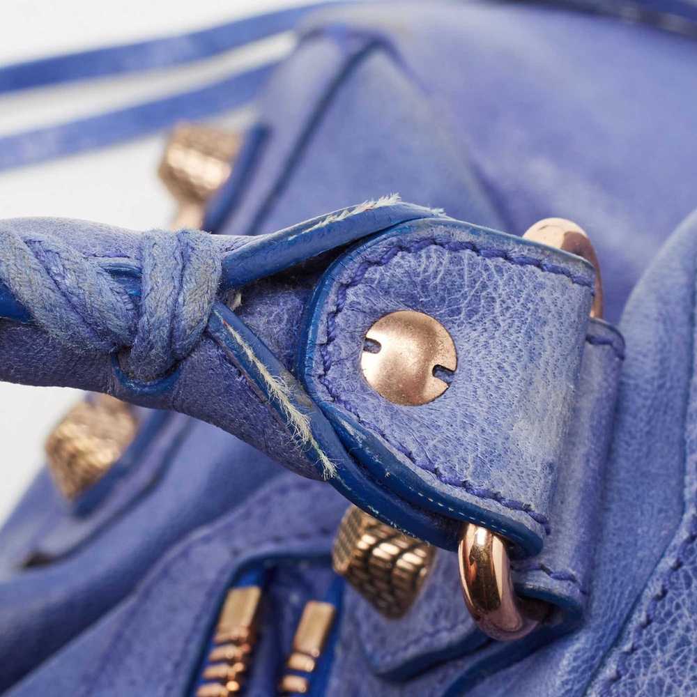 Balenciaga BALENCIAGA Blue Leather Rose Gold Hard… - image 8