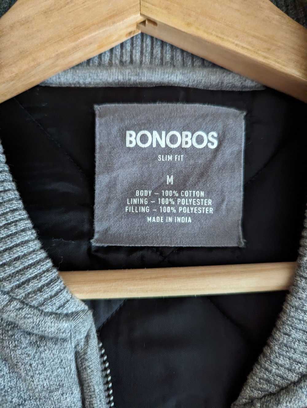 Bonobos Bonobos Grey Quilted Bomber Jacket (M) - image 5