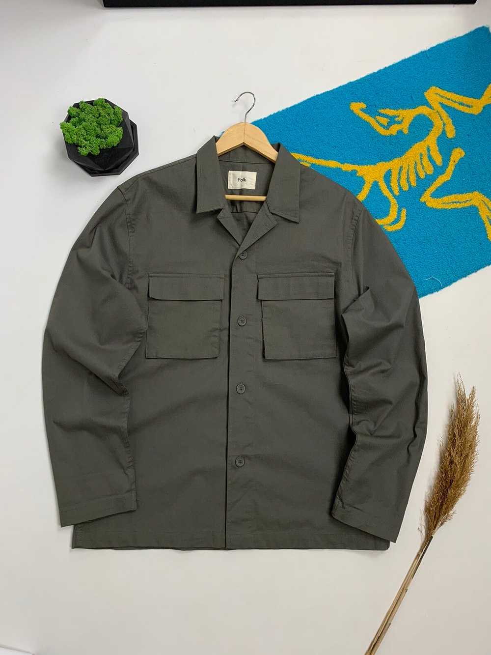 Folk × Military Folk Pocket Military Overshirt - image 1
