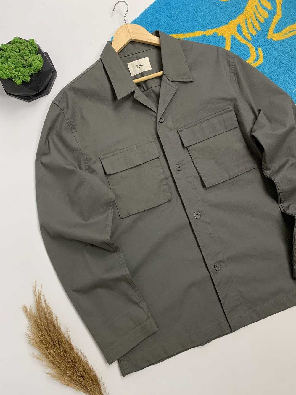 Folk × Military Folk Pocket Military Overshirt - image 2