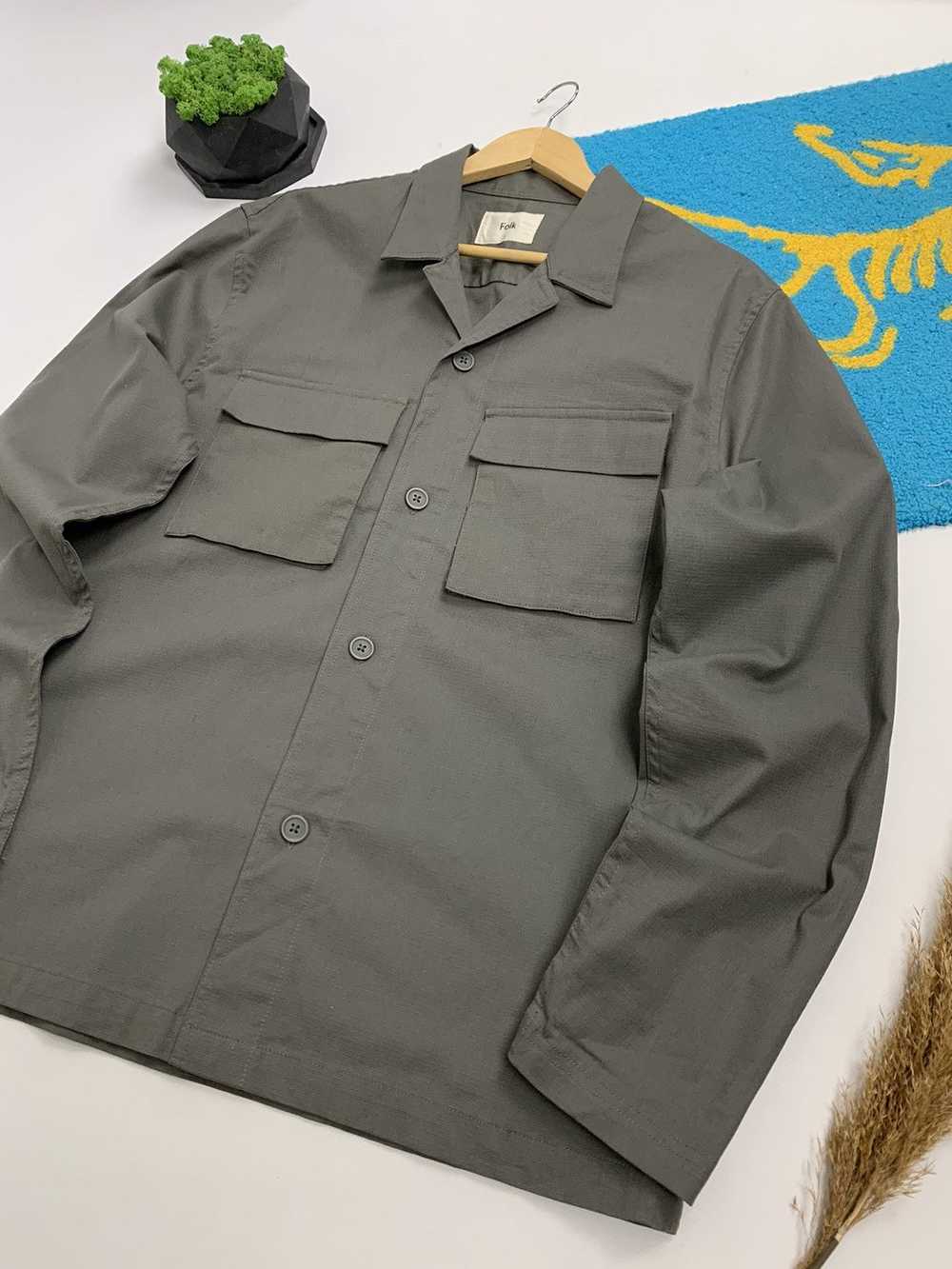 Folk × Military Folk Pocket Military Overshirt - image 3