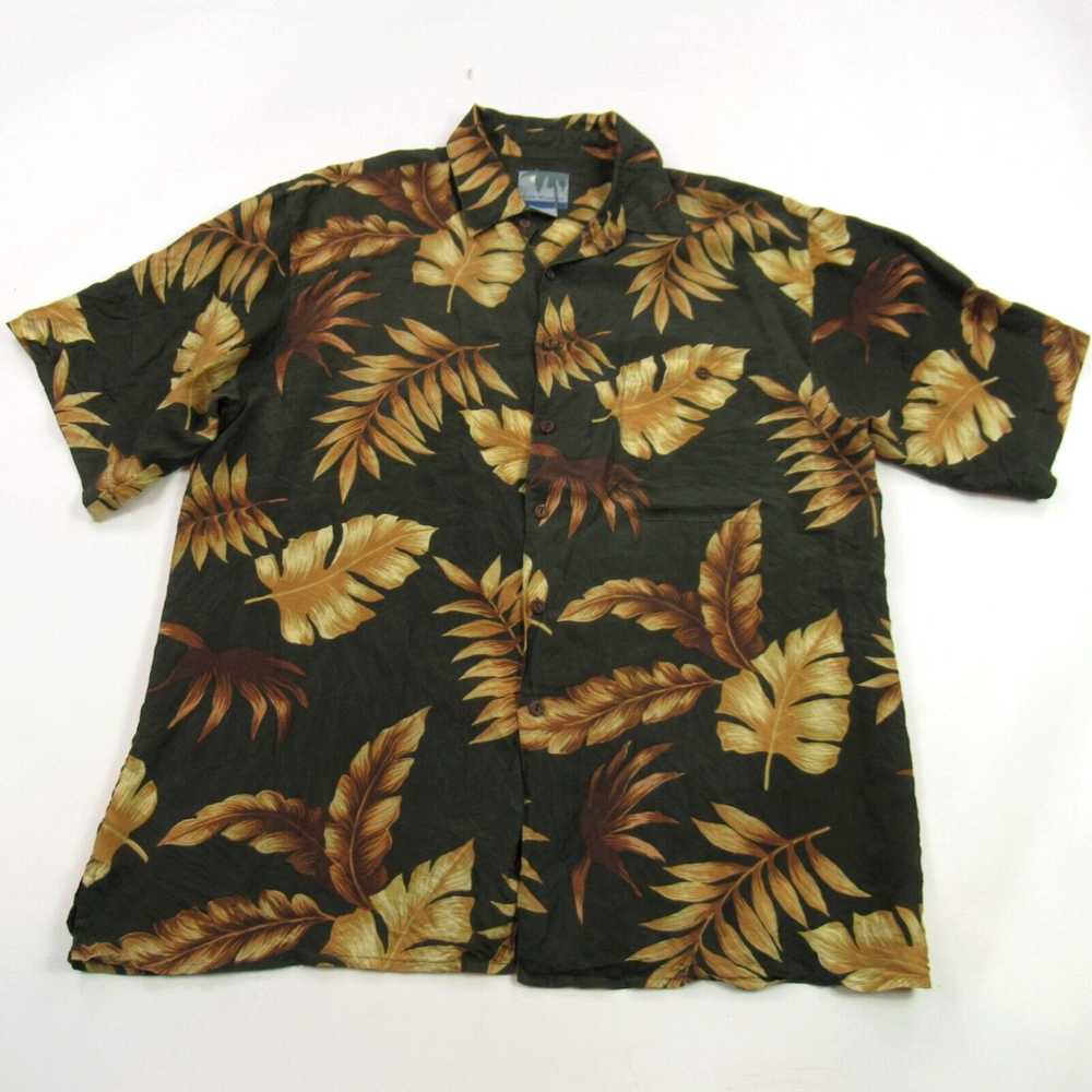 Vintage Silk Traders Shirt Mens Large Short Sleev… - image 1