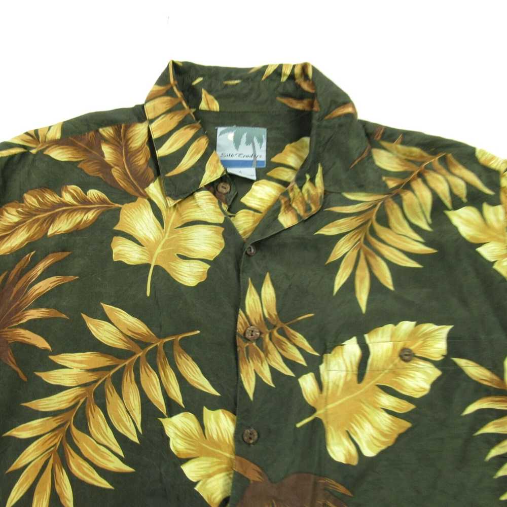 Vintage Silk Traders Shirt Mens Large Short Sleev… - image 2