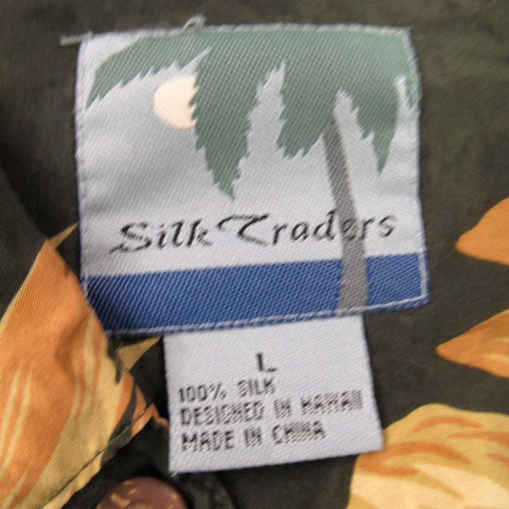Vintage Silk Traders Shirt Mens Large Short Sleev… - image 3
