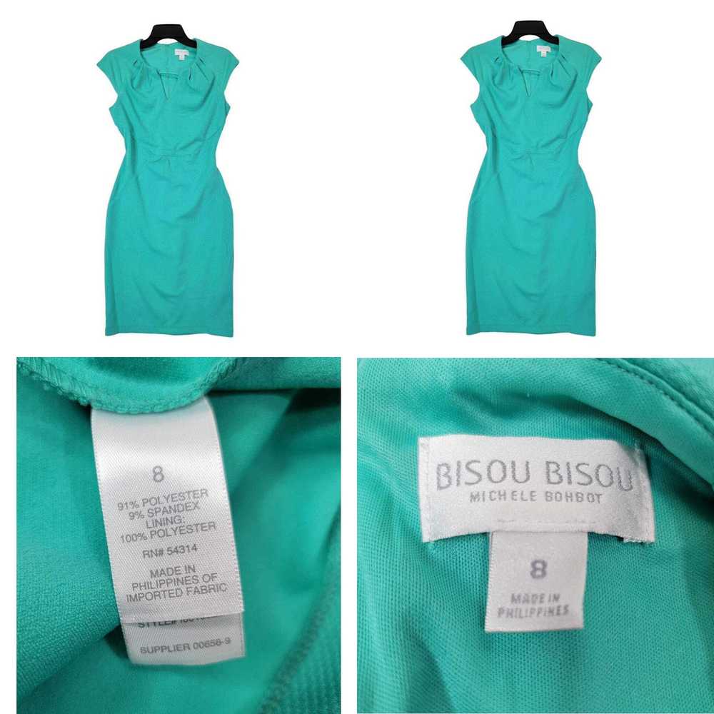 Vintage Bisou Bisou Blue Dress Size 8 Women Forma… - image 4