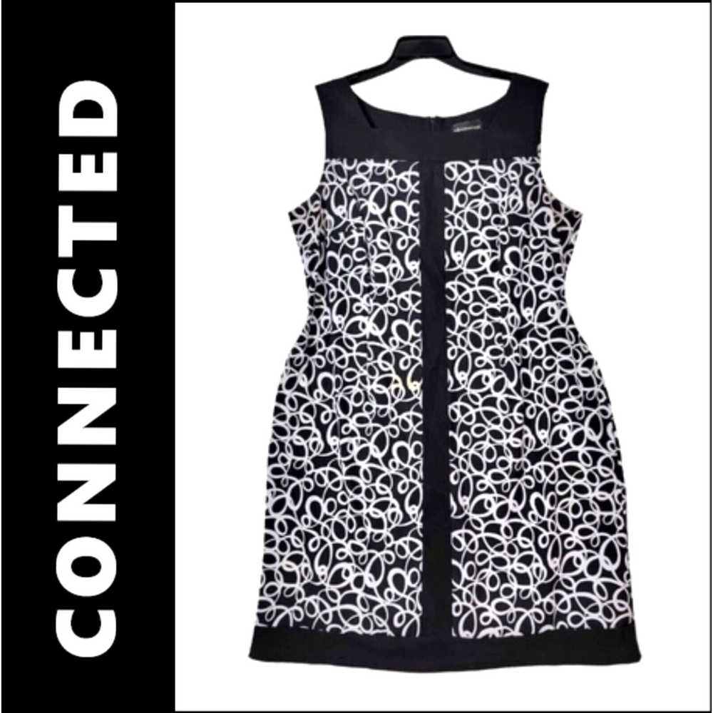 Vintage Connected Apparel Black Dress Size 22W Wo… - image 2