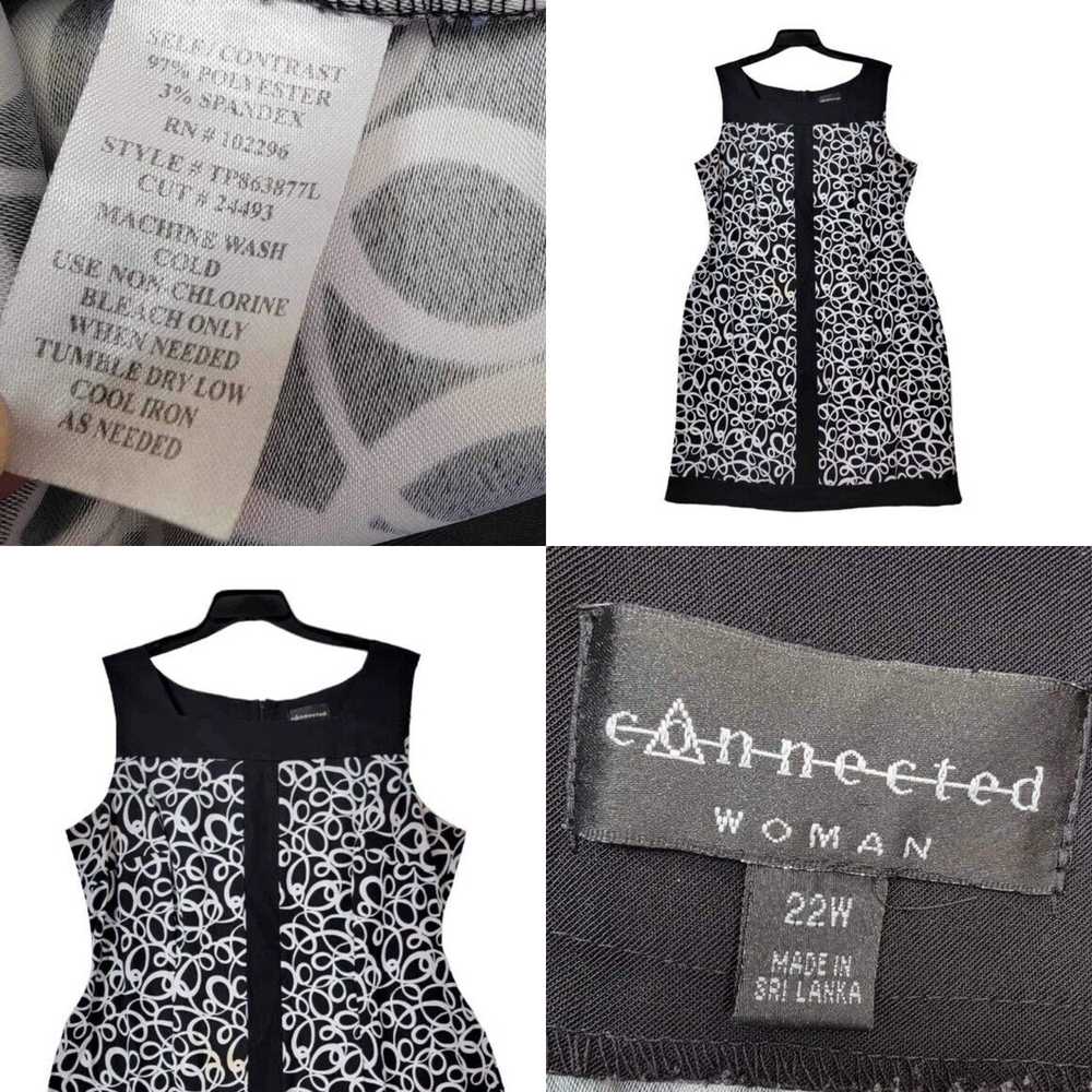 Vintage Connected Apparel Black Dress Size 22W Wo… - image 4