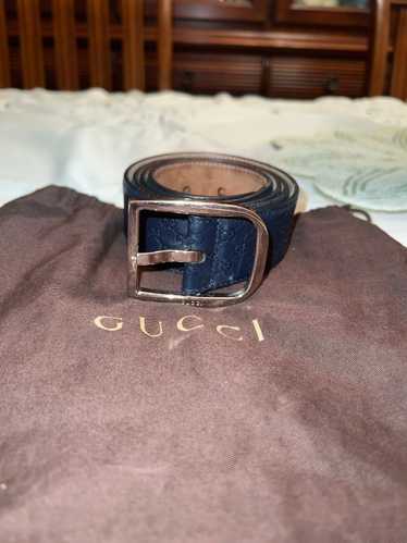 Gucci × Vintage Gucci Guccissima Leather Belt