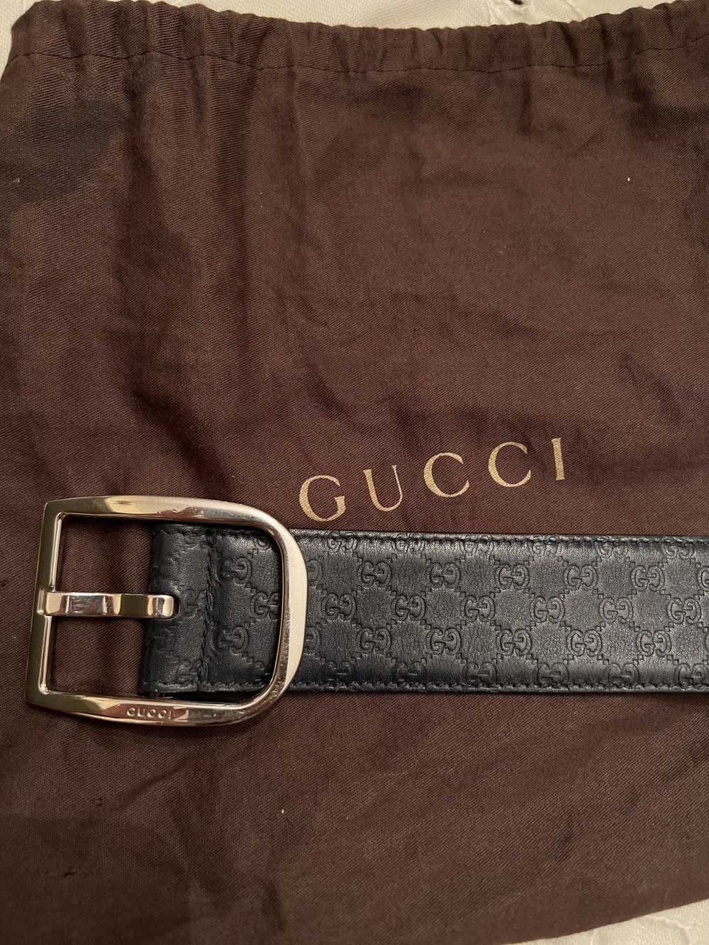 Gucci × Vintage Gucci Guccissima Leather Belt - image 2