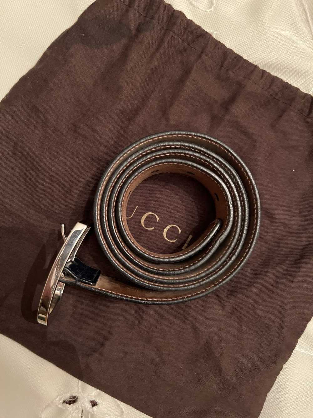 Gucci × Vintage Gucci Guccissima Leather Belt - image 4