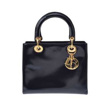 Dior Christian Dior Gold Hardware Leather Handbag… - image 1