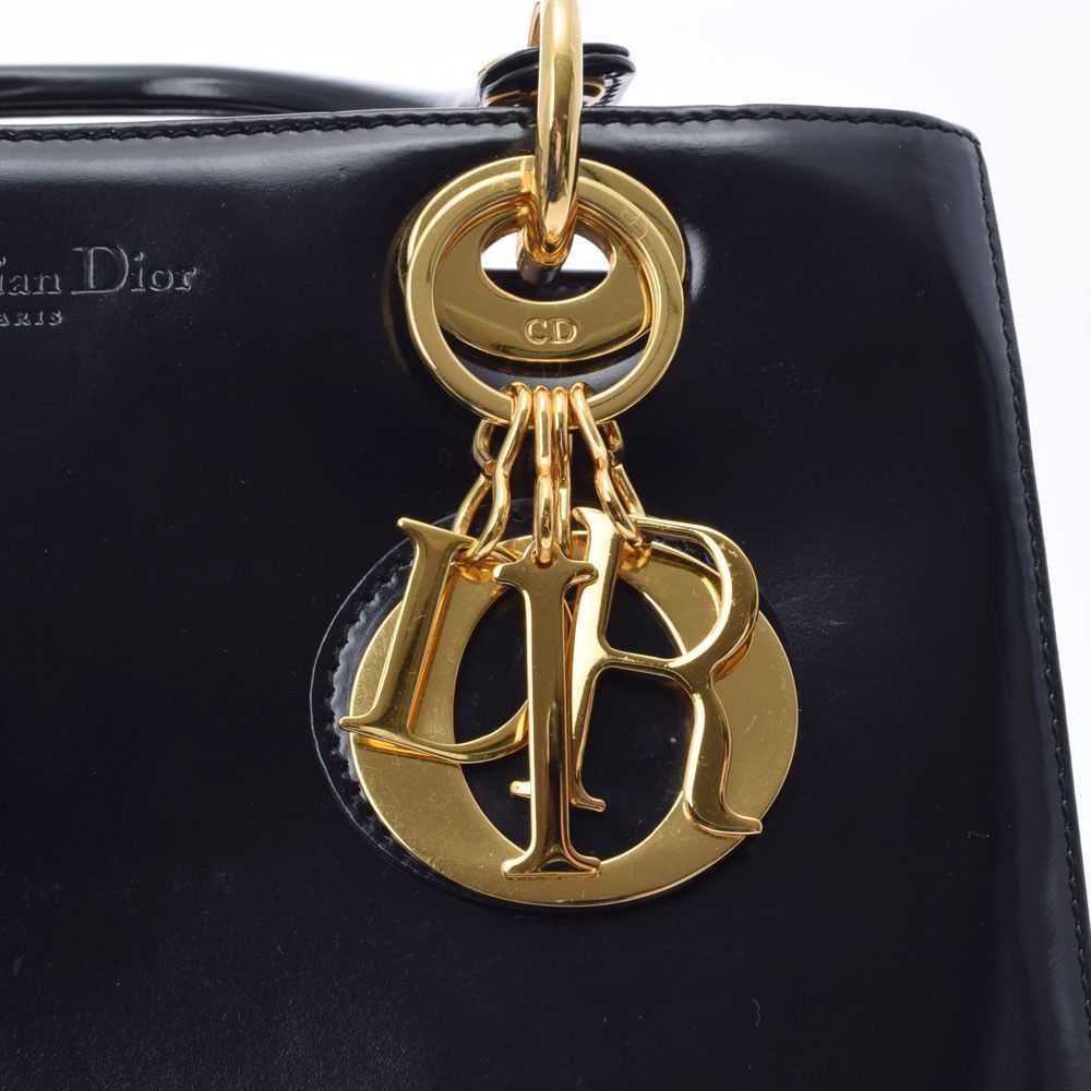 Dior Christian Dior Gold Hardware Leather Handbag… - image 6