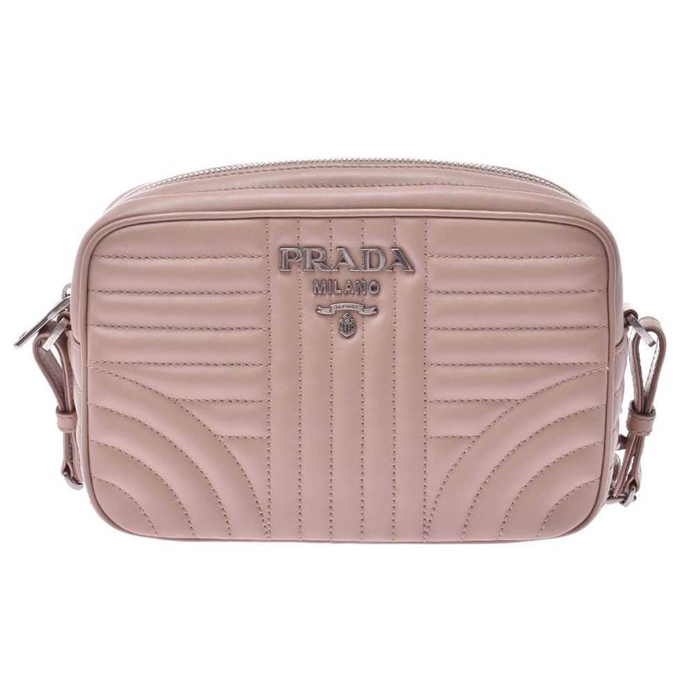 Prada Prada Diagram Soft Calf Shoulder Bag Pink B… - image 1