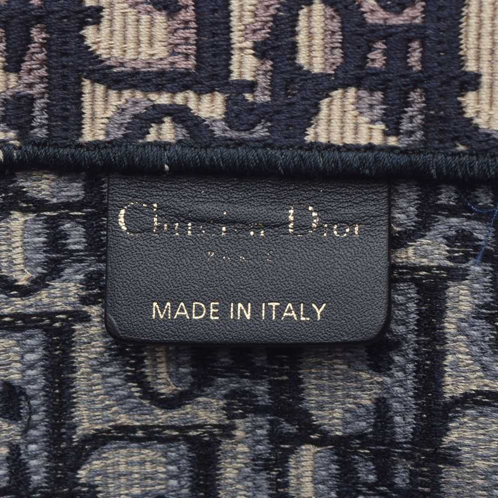 Dior Christian Dior Book Tote Bag Navy Handbag - image 7