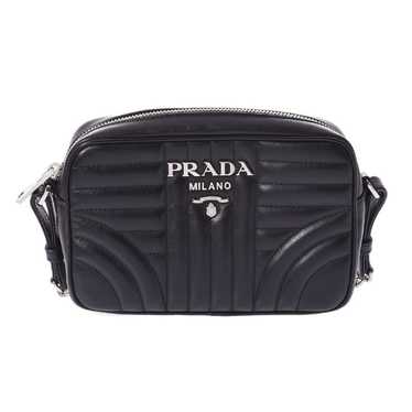 Prada Prada Diagram Black Soft Calf Shoulder Bag