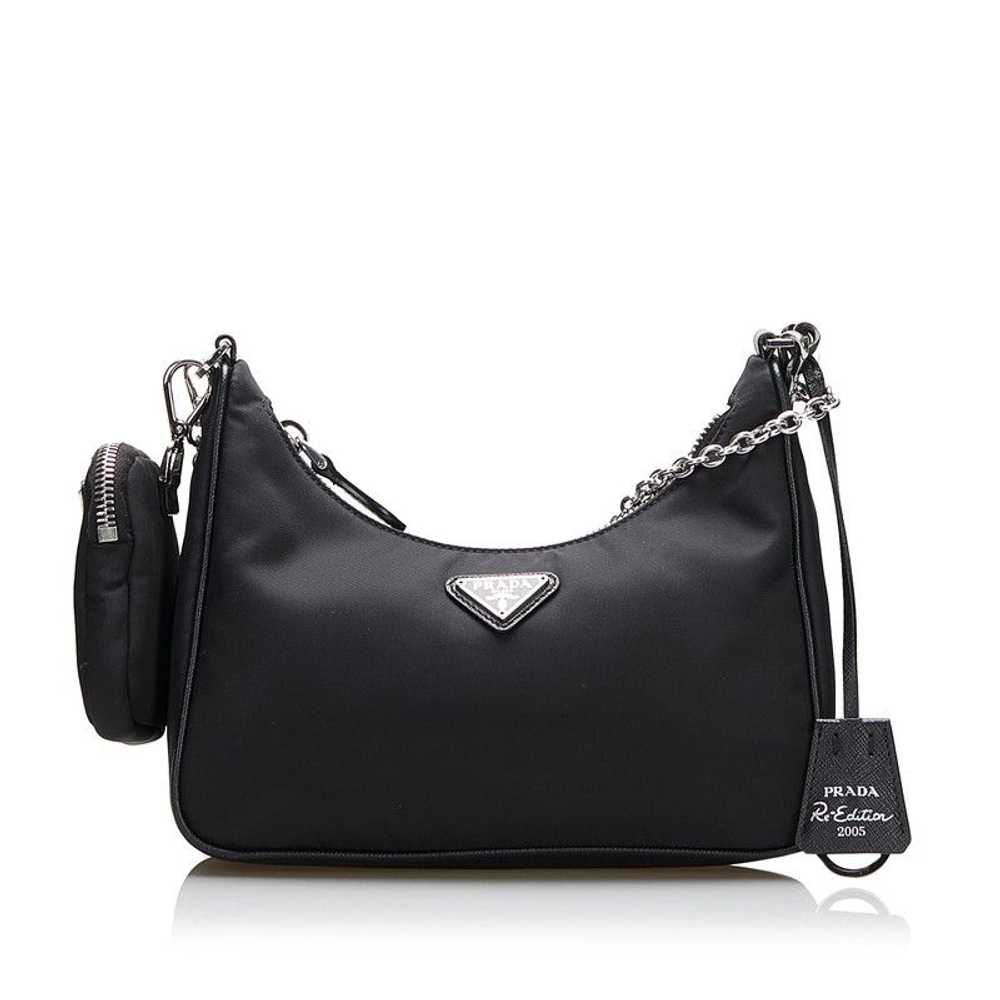 Prada Prada Shoulder Bag Nylon Leather Black - image 2