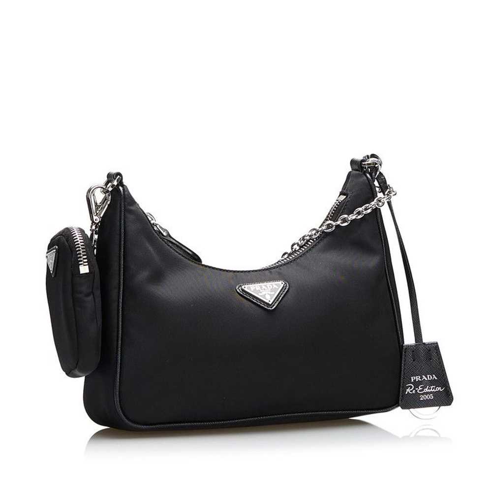 Prada Prada Shoulder Bag Nylon Leather Black - image 3