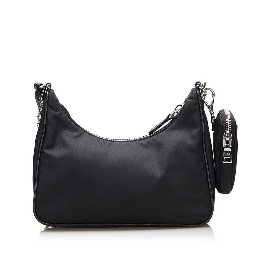 Prada Prada Shoulder Bag Nylon Leather Black - image 4