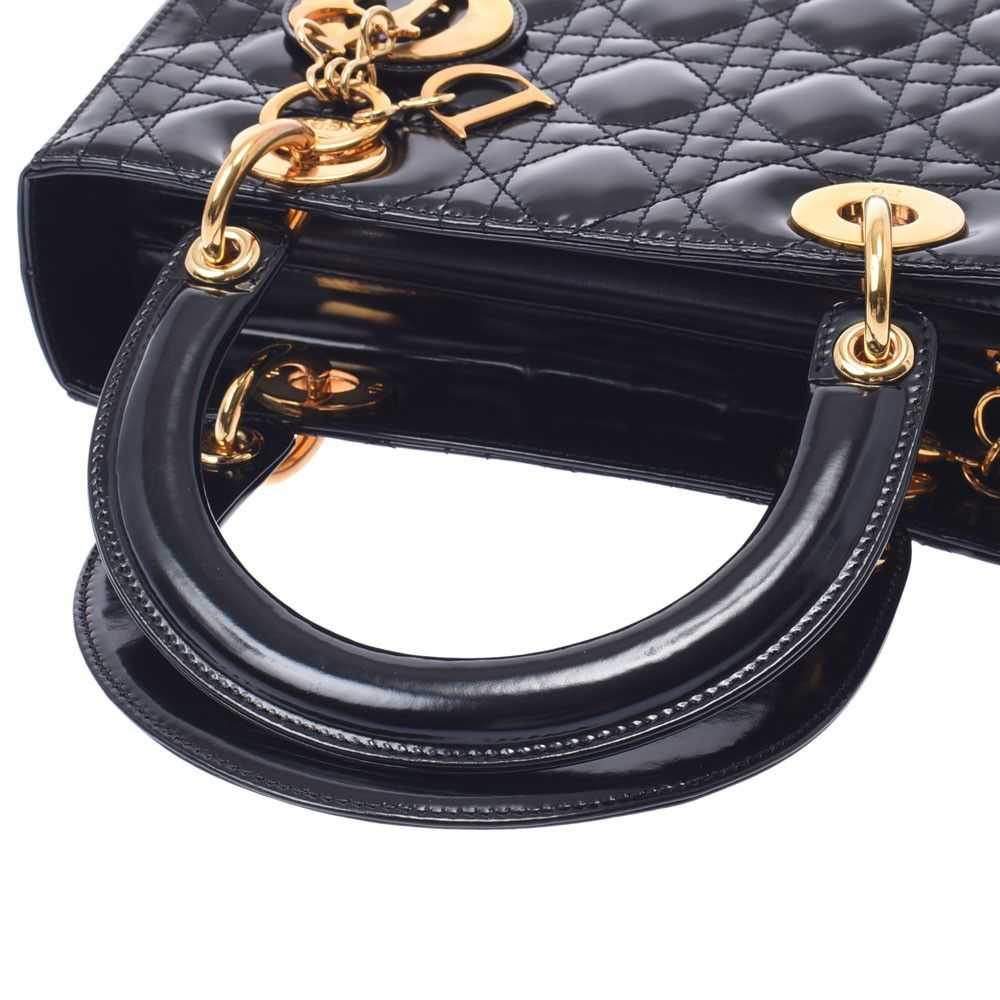 Dior Christian Dior 2way Bag Black Gold Hardware … - image 3