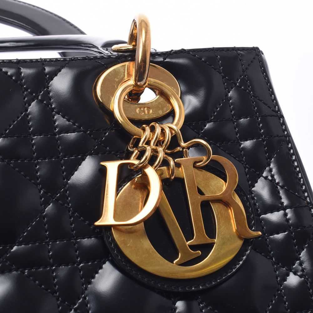 Dior Christian Dior 2way Bag Black Gold Hardware … - image 6