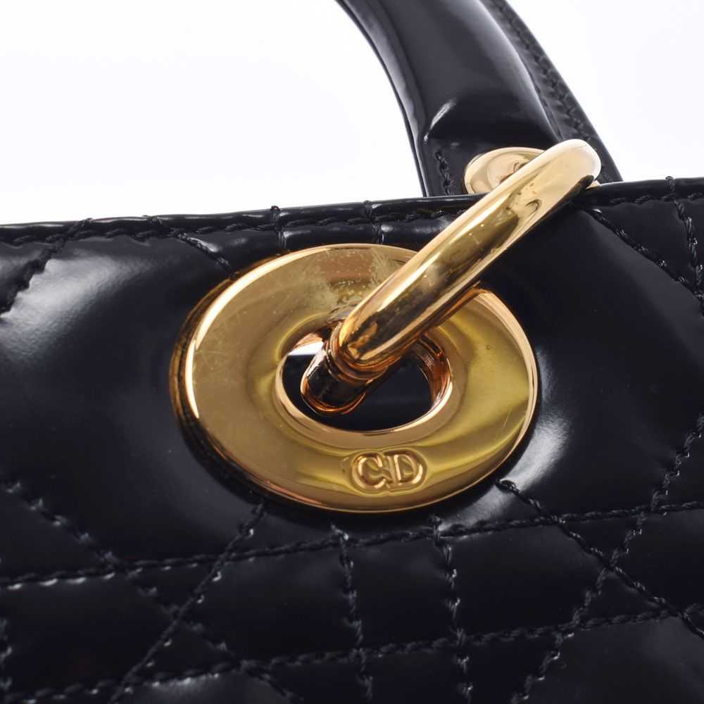 Dior Christian Dior 2way Bag Black Gold Hardware … - image 7