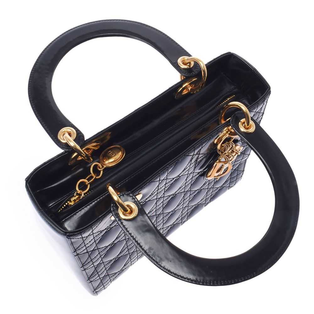 Dior Christian Dior 2way Bag Black Gold Hardware … - image 8