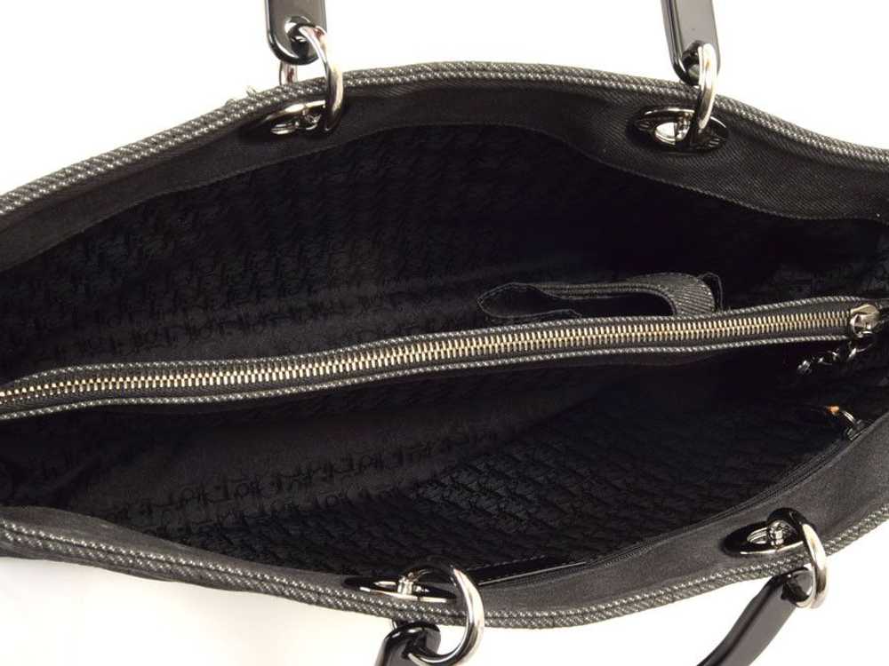 Dior Christian Dior 2way Handbag Denim Black - image 7