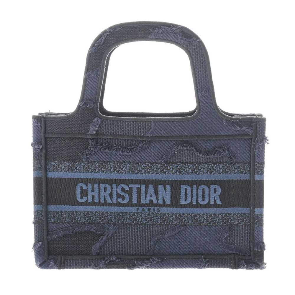 Dior Christian Dior Book Tote Mini Handbag Navy - image 1