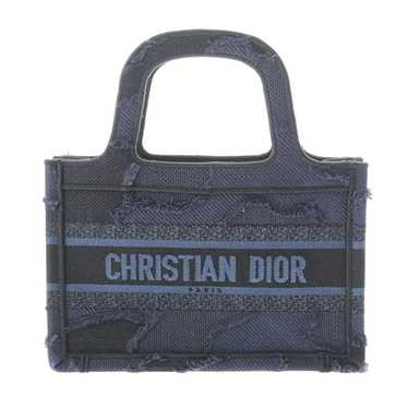 Dior Christian Dior Book Tote Mini Handbag Navy - image 1