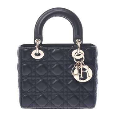 Dior Christian Dior Lambskin 2way Bag Black