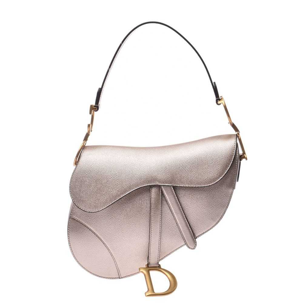 Dior Christian Dior Saddle Bag Gold Hardware Calf… - image 1