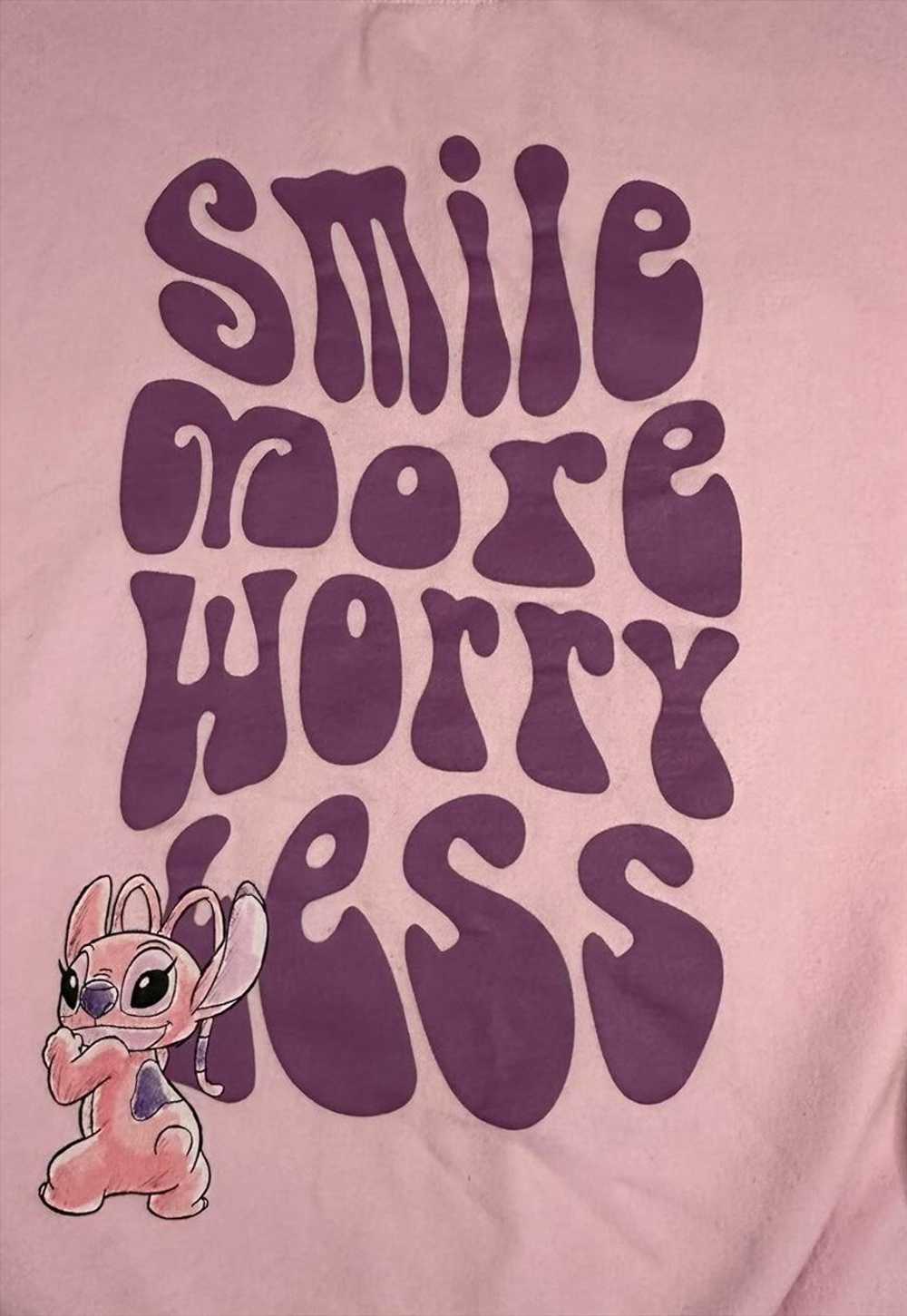 Disney Lilo and Stitch pink sweatshirt womans siz… - image 3
