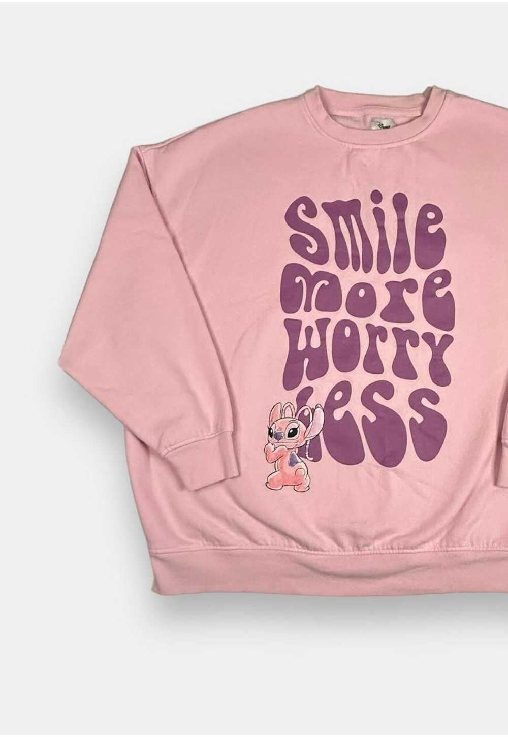Disney Lilo and Stitch pink sweatshirt womans siz… - image 5
