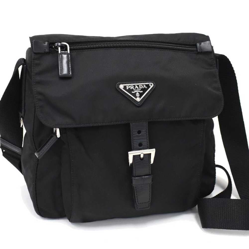 Prada Prada Crossbody Shoulder Bag Nylon Black - image 1