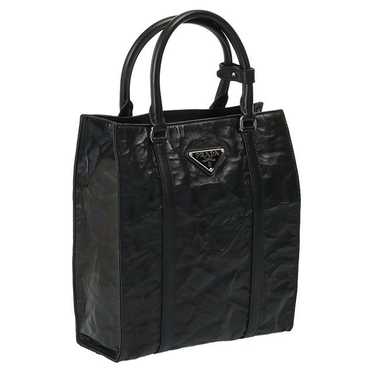 Prada Prada Tote Bag Leather Shoulder Bag Black - image 1