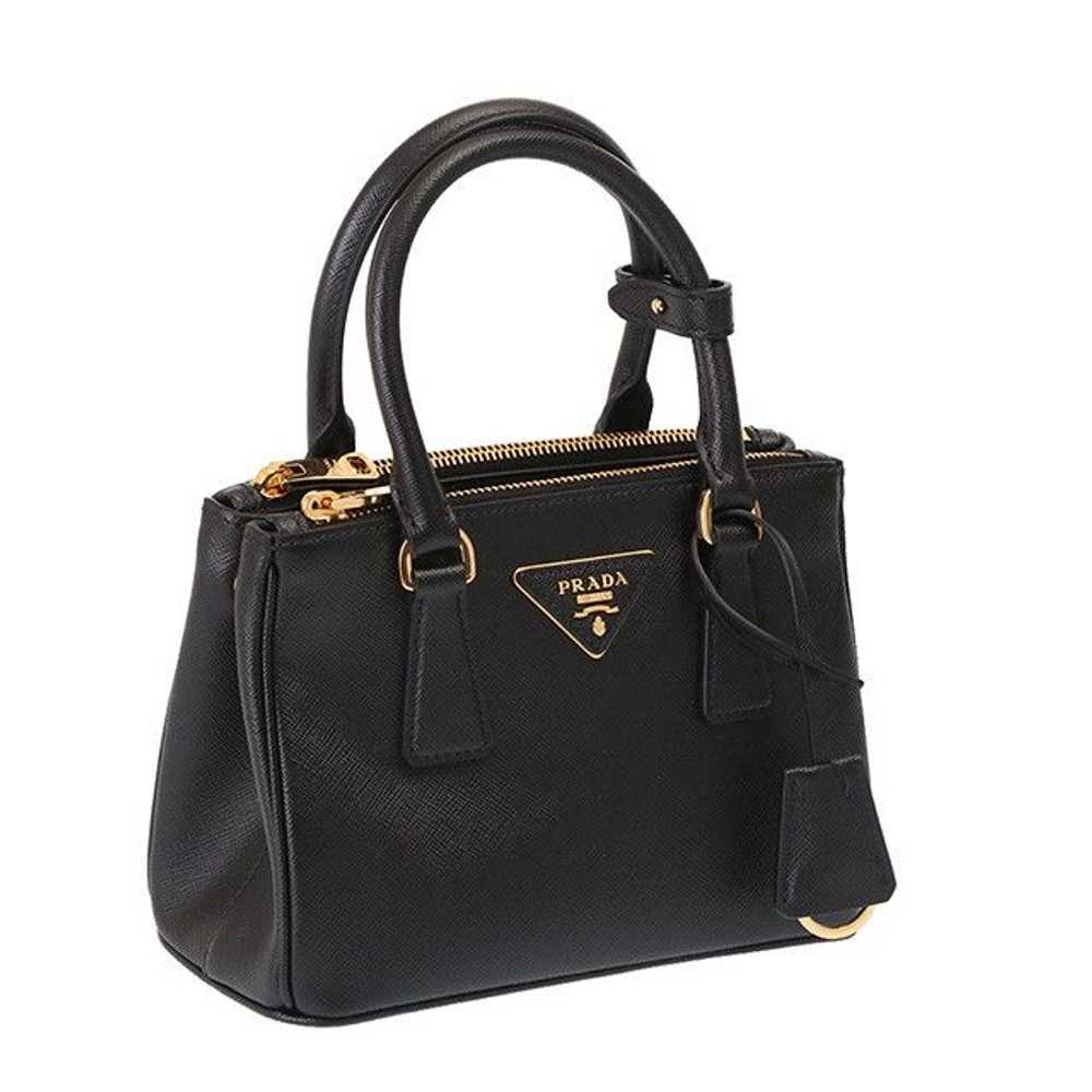 Prada Prada Leather Mini Bag Shoulder Bag Black - image 1