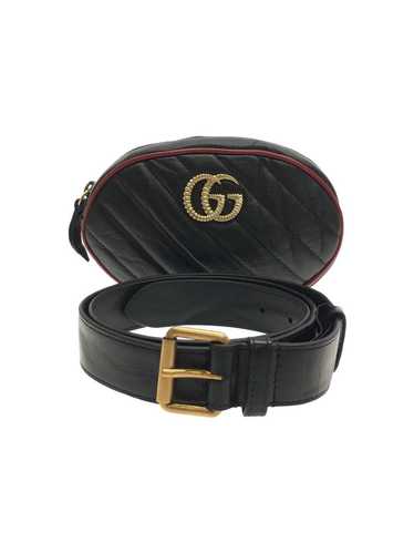 Gucci Gucci GG Marmont Belt Bag Leather BLK Black