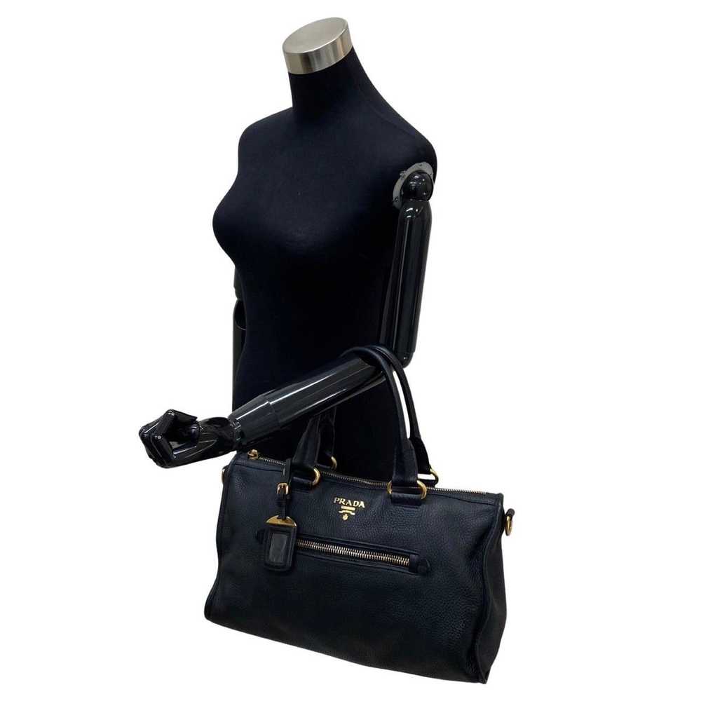 Prada Prada Metal Fittings Leather Shoulder Bag B… - image 2