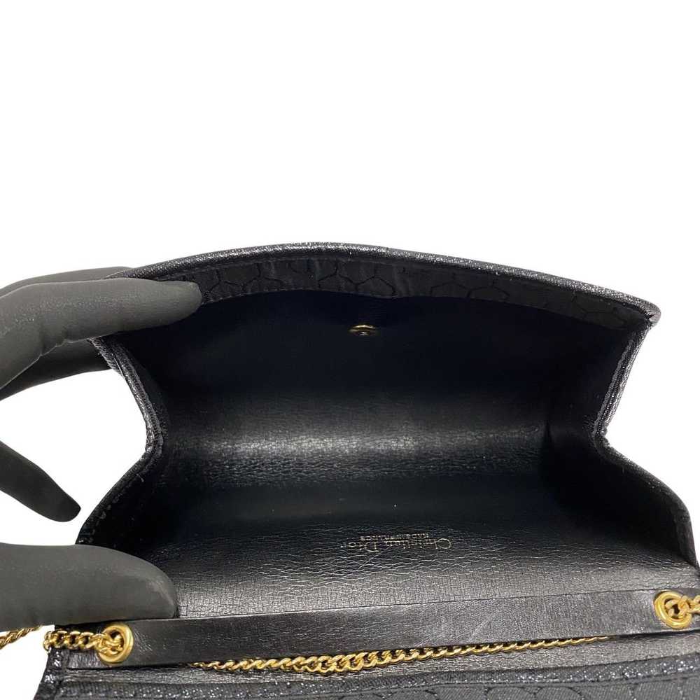 Dior Christian Dior Leather Chain Handbag Mini Sh… - image 7