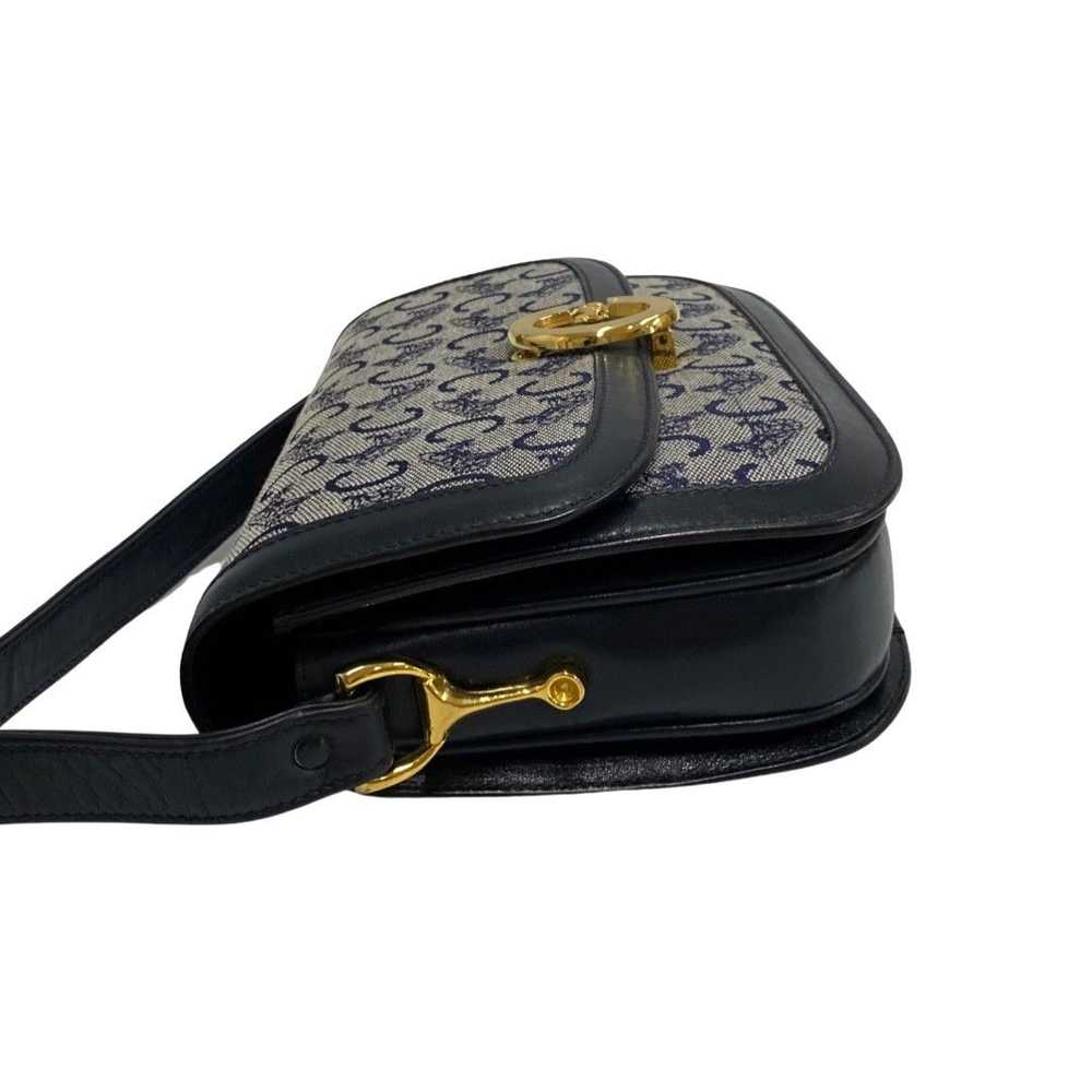 Celine Celine Leather Shoulder Bag Pochette Navy - image 4