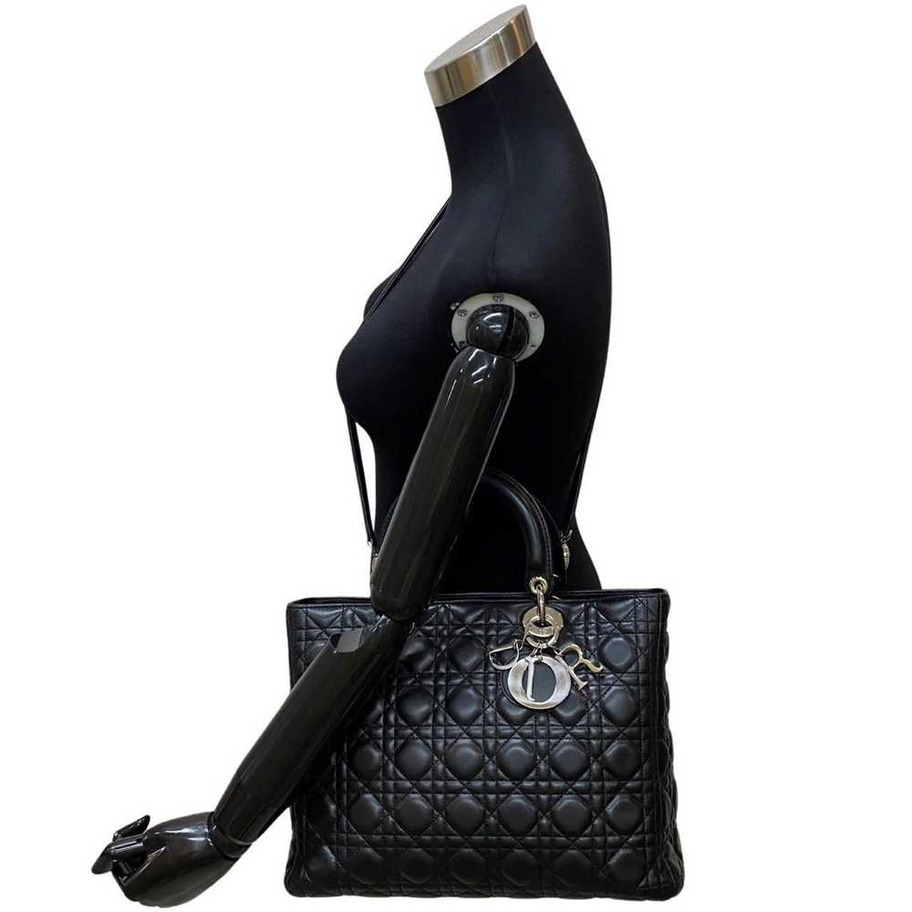 Dior Christian Dior Leather 2way Handbag Shoulder… - image 3