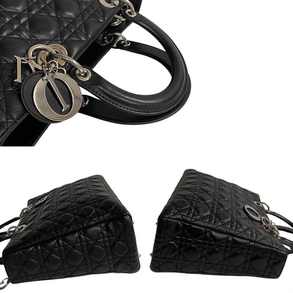 Dior Christian Dior Leather 2way Handbag Shoulder… - image 5