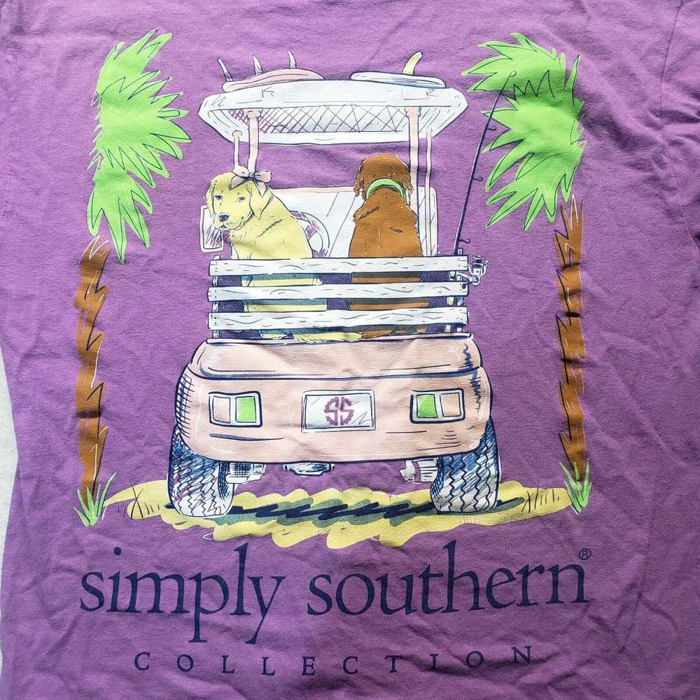 Vintage Simply Southern Purple Short Sleeve T-Shi… - image 1