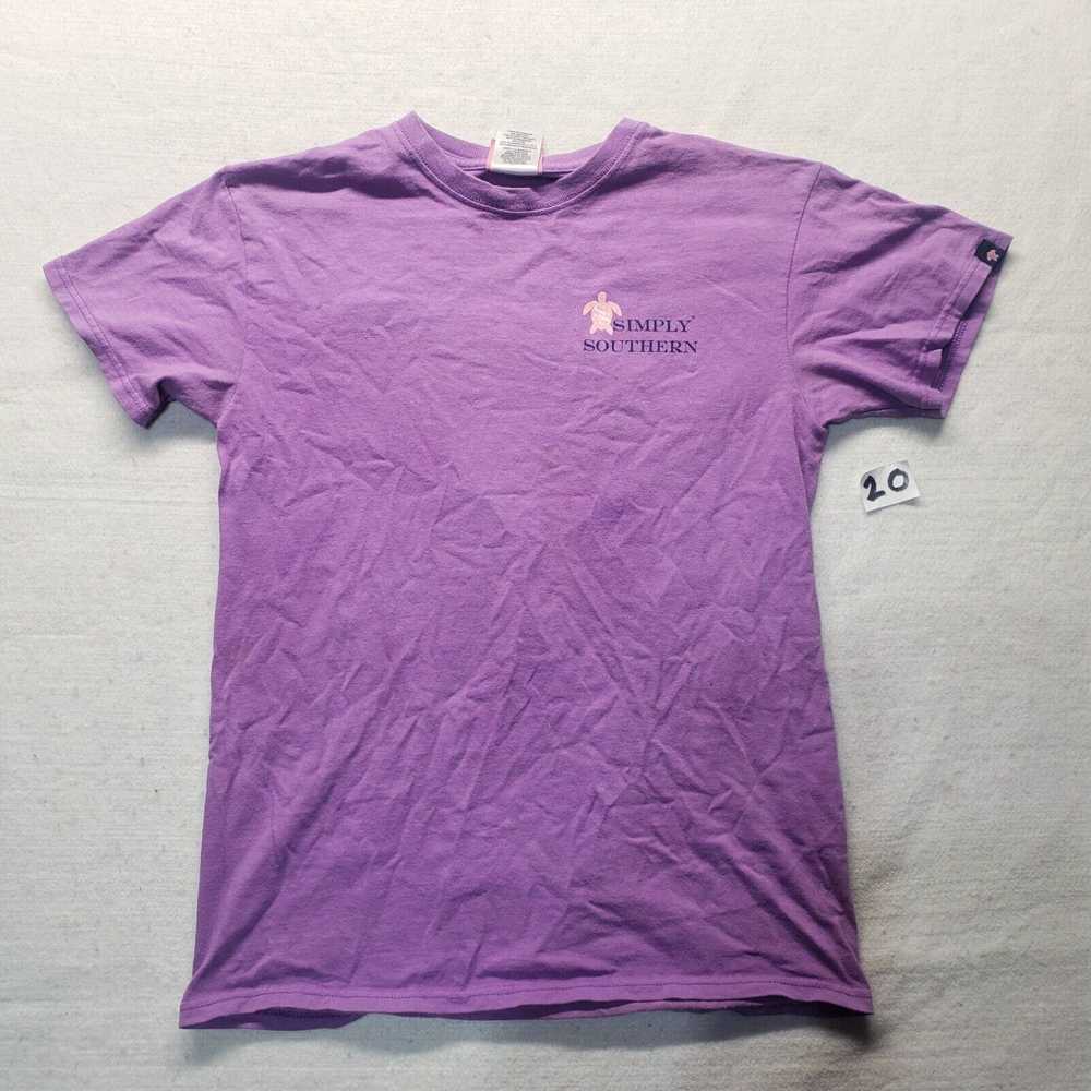 Vintage Simply Southern Purple Short Sleeve T-Shi… - image 2