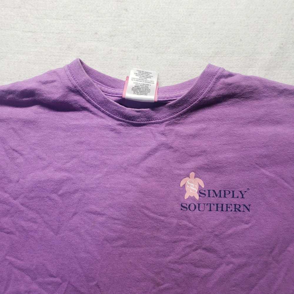 Vintage Simply Southern Purple Short Sleeve T-Shi… - image 3