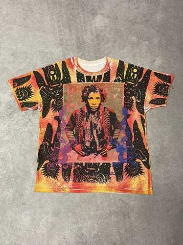 Vintage 90s Jimi Hendrix AOP T-Shirt - image 1