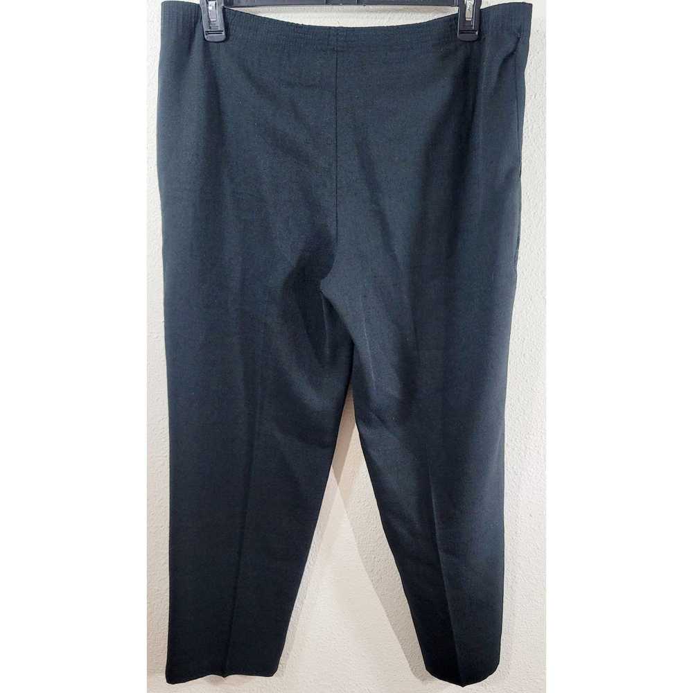 Other Briggs Black Flat Front Pull On Pants 14P L… - image 2