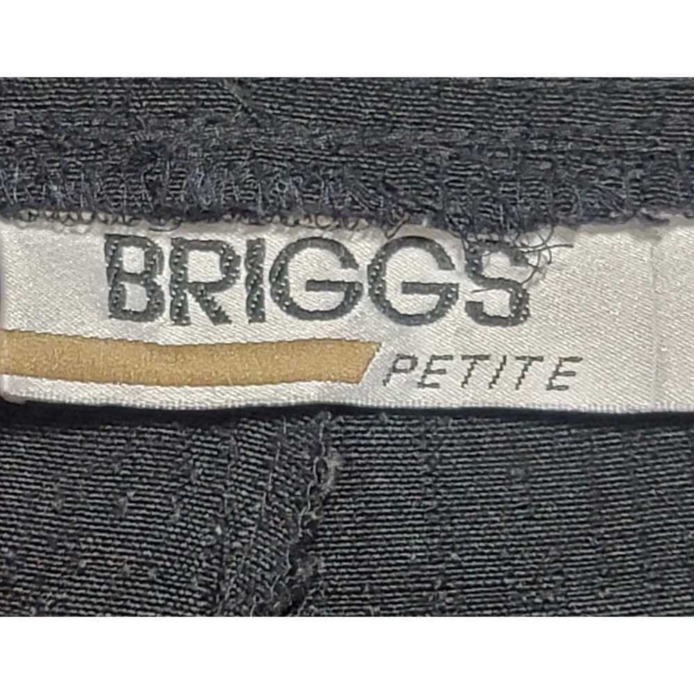 Other Briggs Black Flat Front Pull On Pants 14P L… - image 4