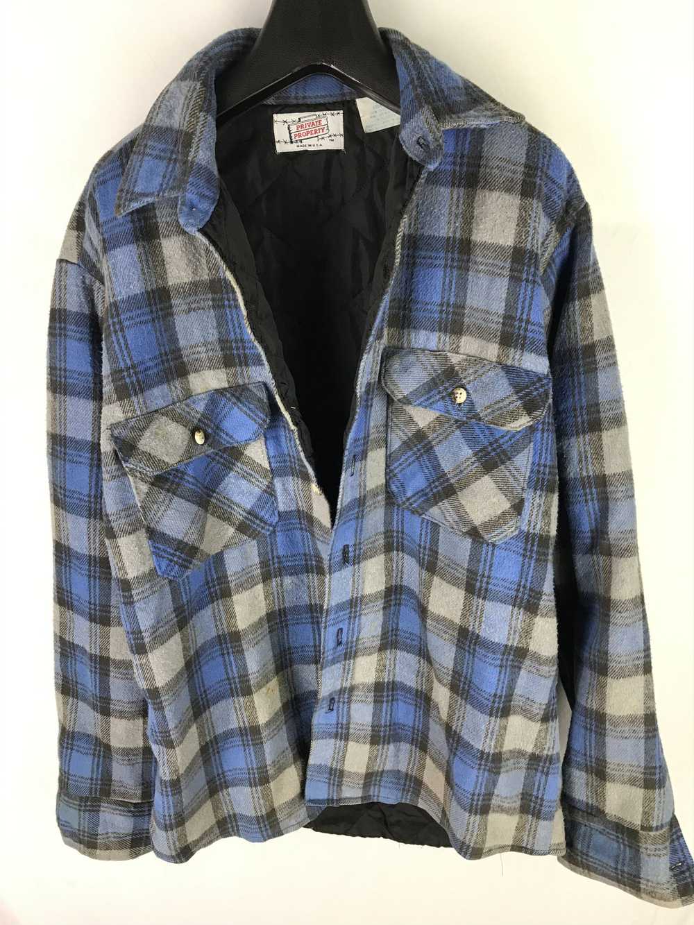 Flannel × Made In Usa × Vintage PRIVATE PROPERTY … - image 3